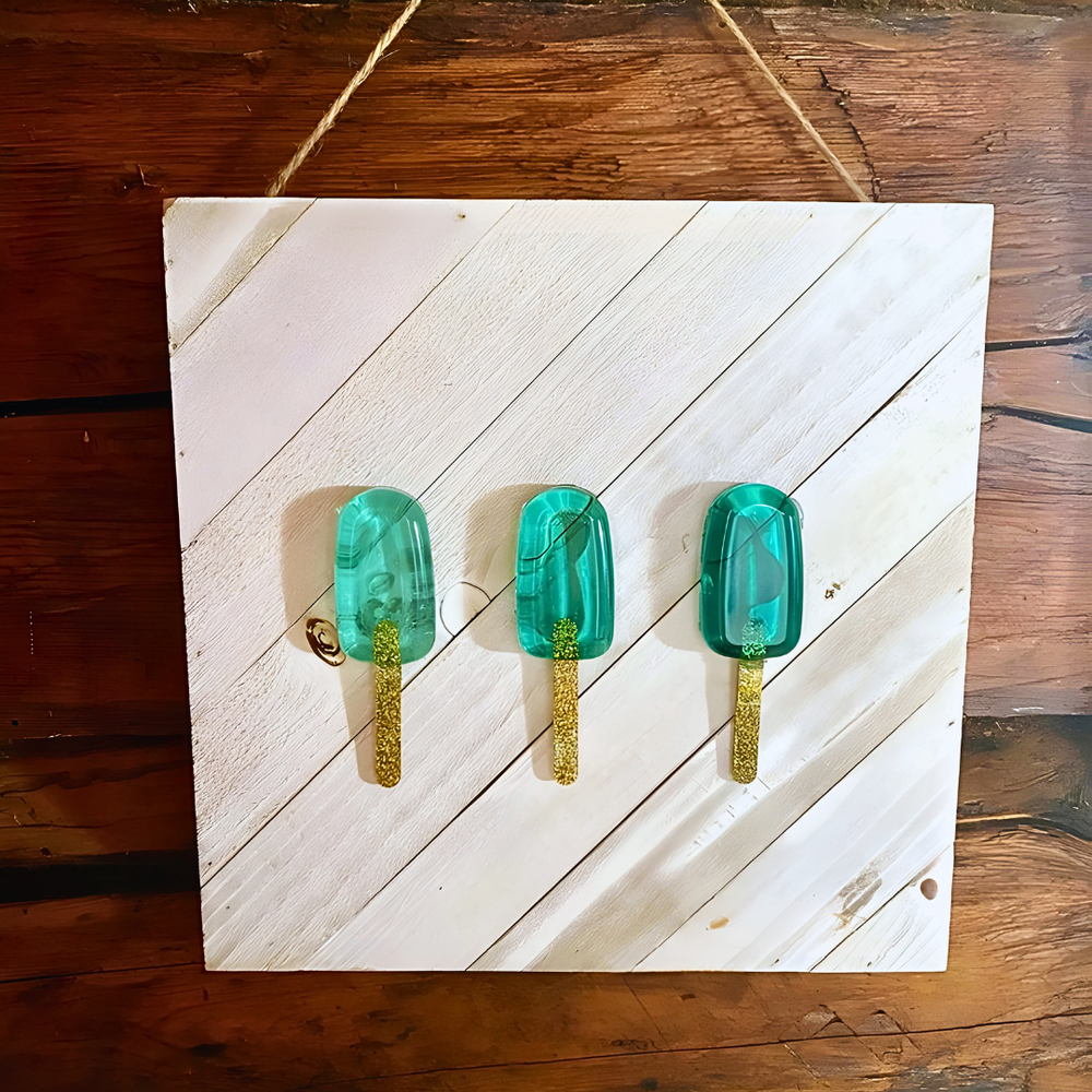 Resin Grassy Popsicle Wall Art