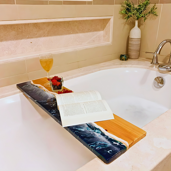 Beach At Home Epoxy Bathtub Tray