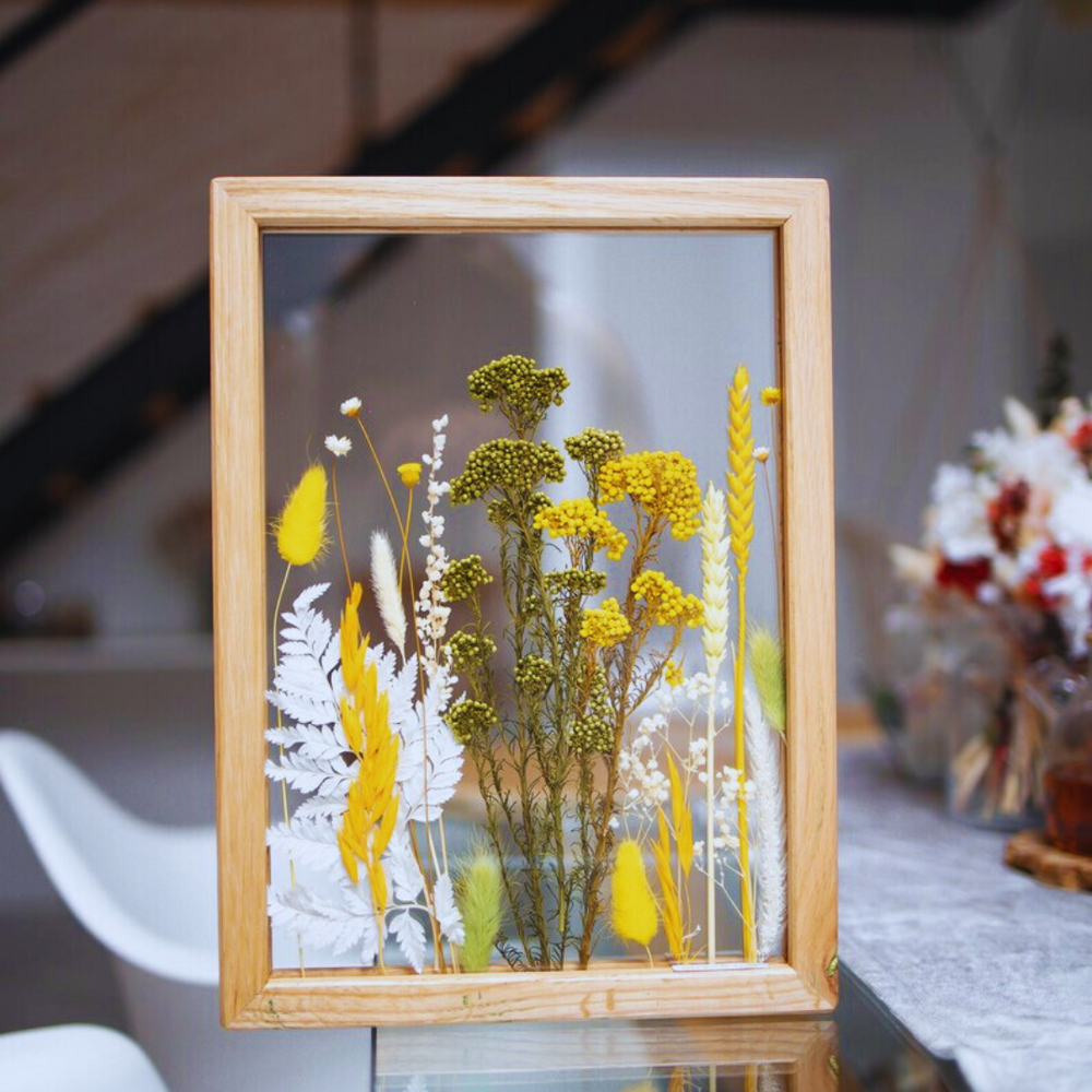 Preserved Plants and Epoxy Resin Frame