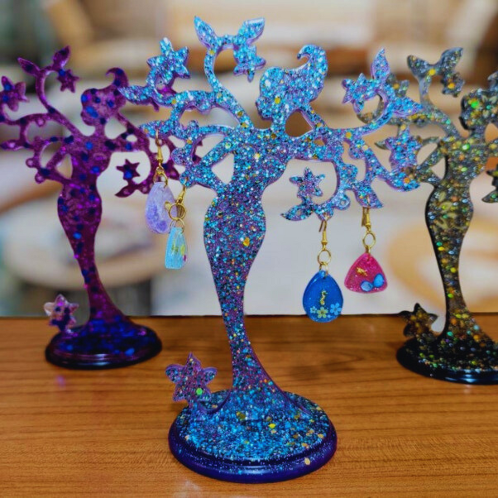 Moonlit Fairy Epoxy Jewelry Stand