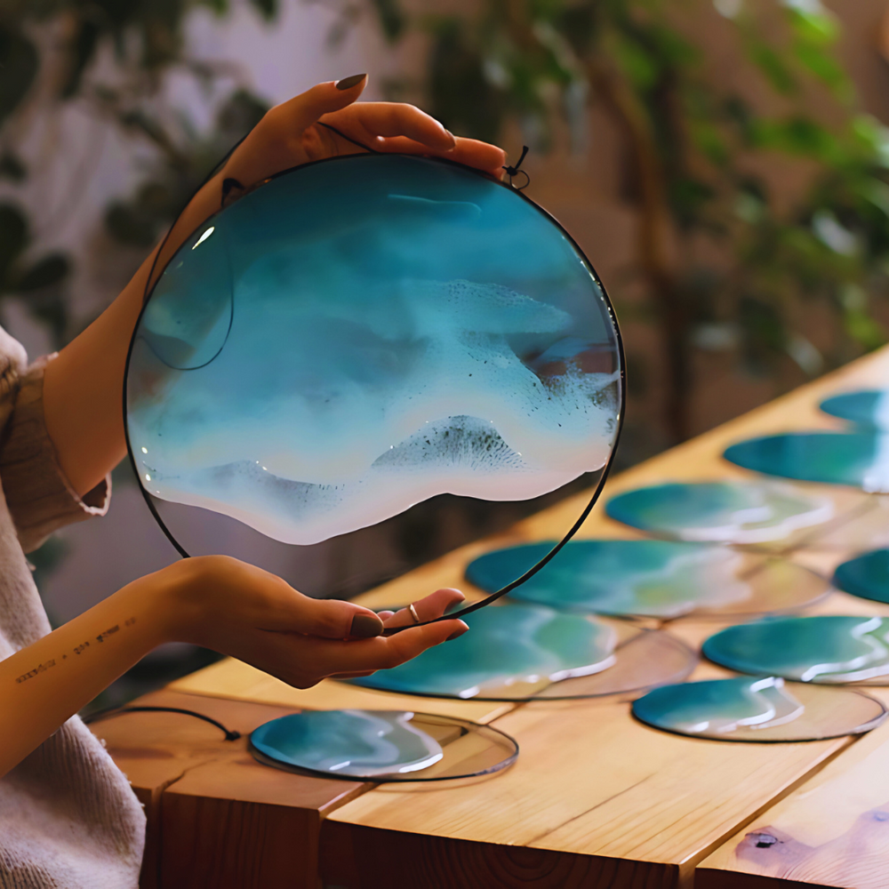 Ocean Glow Epoxy Wall Hangings