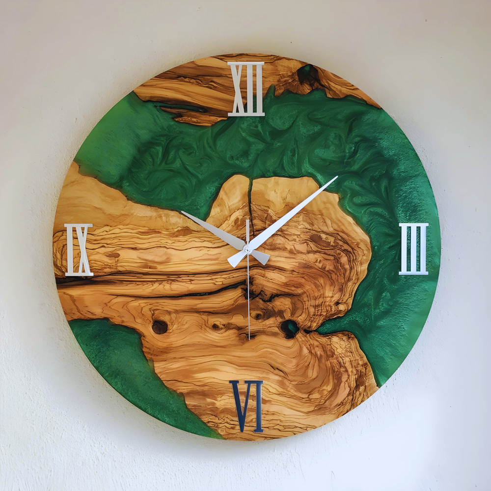 Multi Color Epoxy Clocks