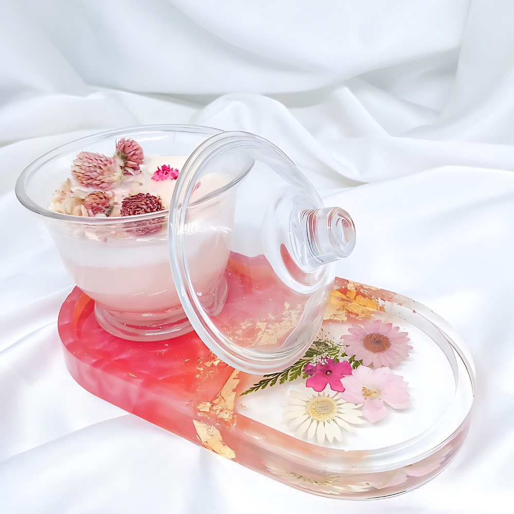 Floral Vanity Serving Tray