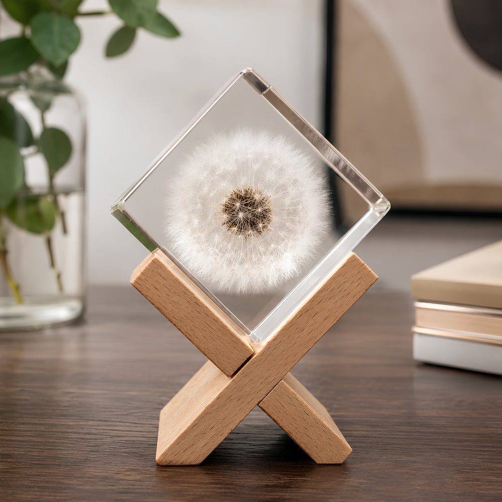 Dandelion Epoxy Paperweight