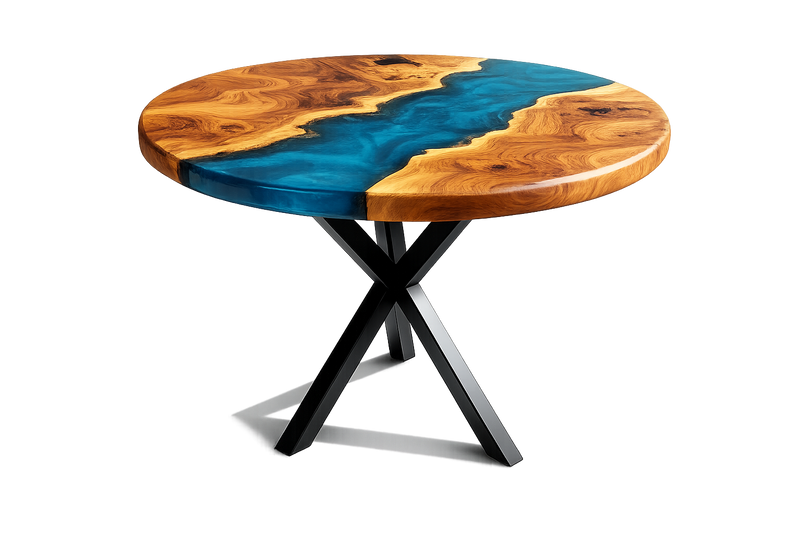 Resin table showcase