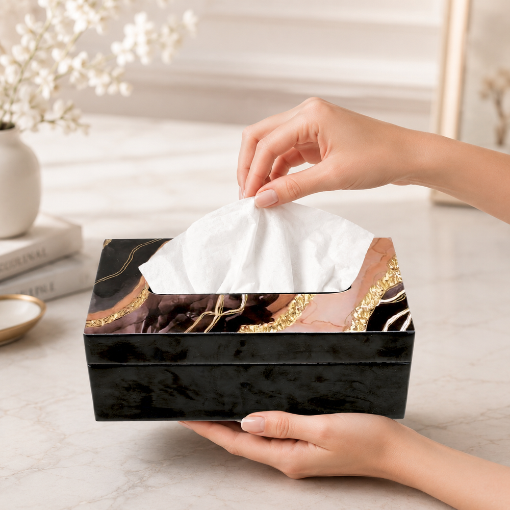 Wave Wonder Epoxy Tissue Box