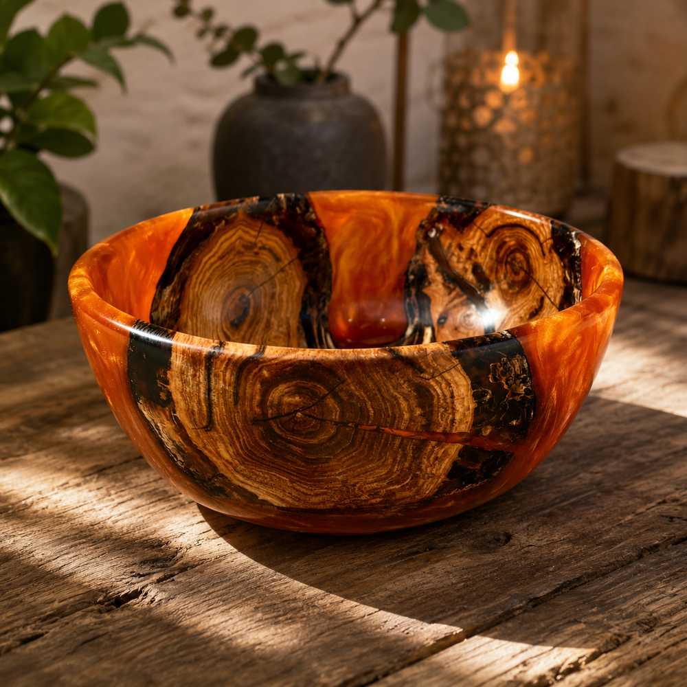 Woodland Harmony Resin Bowl