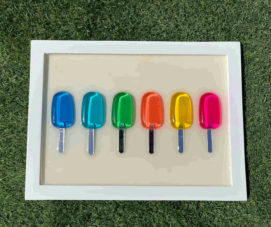 Epoxy Popsicles for Donna Beck -ColorfullArt