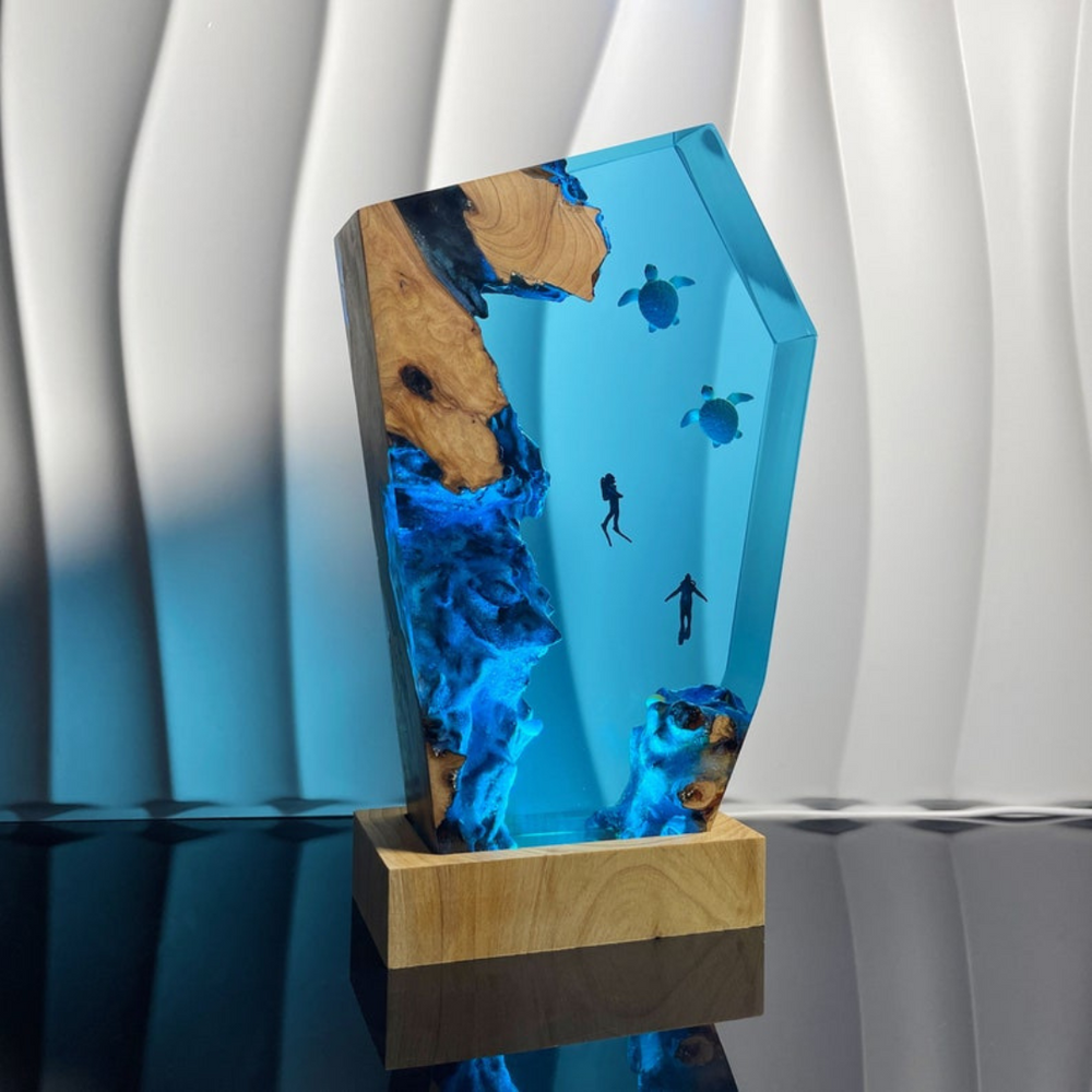 Marine Turtle Resin Night Light