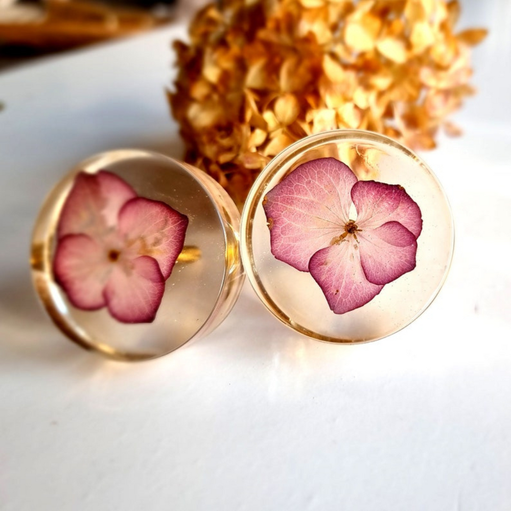 Epoxy Floral Clear Knobs