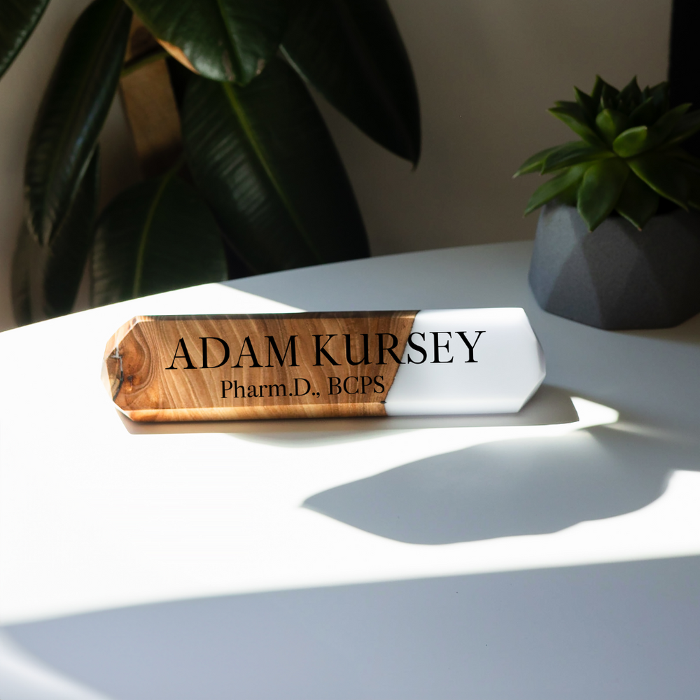 Epoxy Wooden Name Plaque