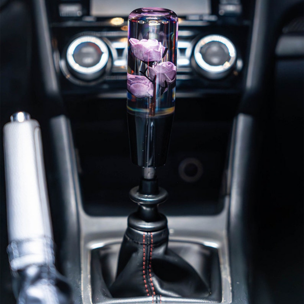 Deadly Purple Roses 6 Inch Shift Knob
