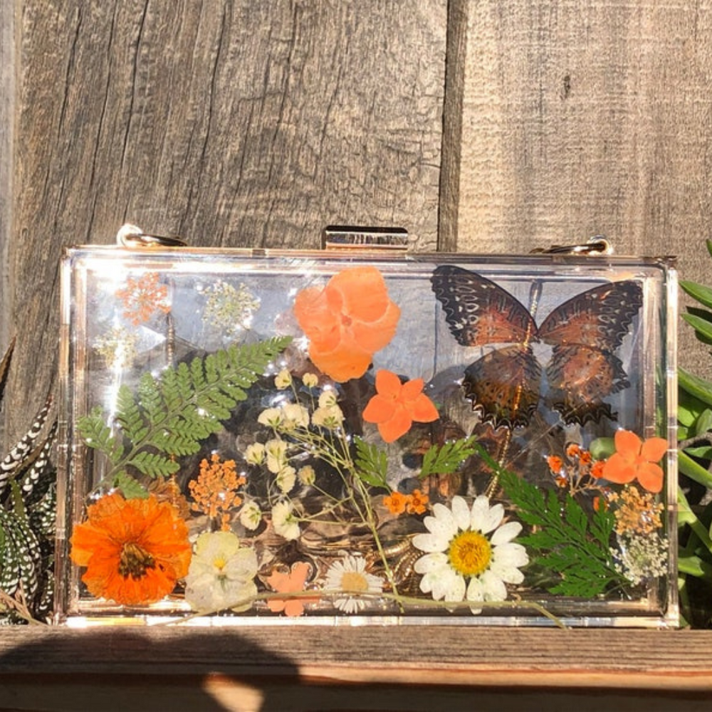 Botanical Bliss Epoxy Clutch