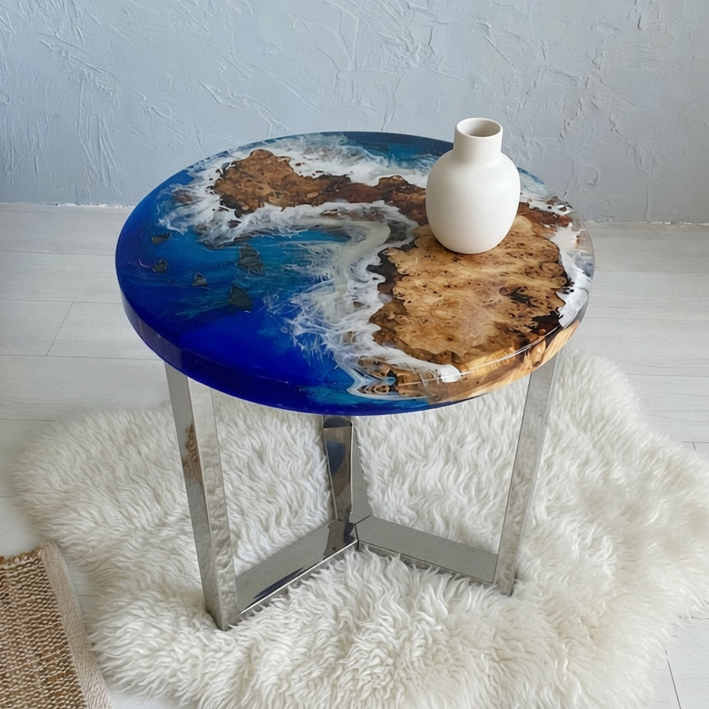 Epoxy Beach Theme Coffee Center Table