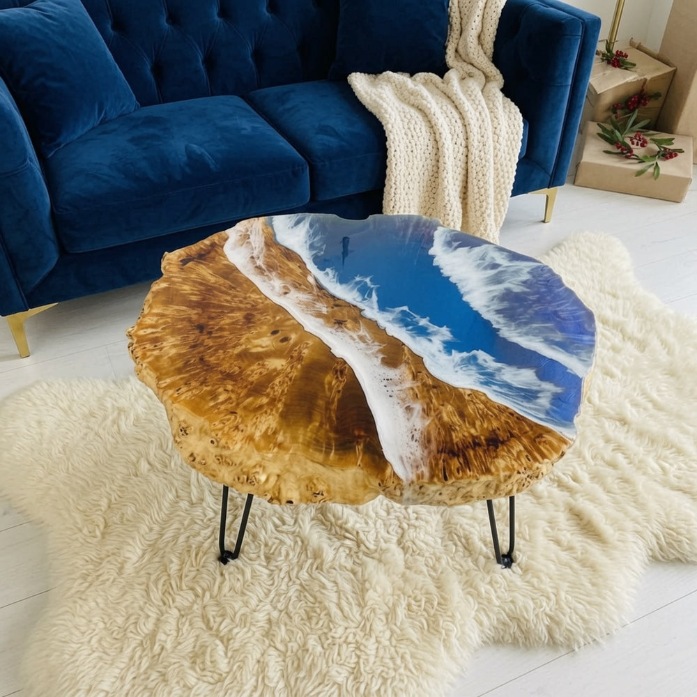 Solid Wood Epoxy Resin Tabletop