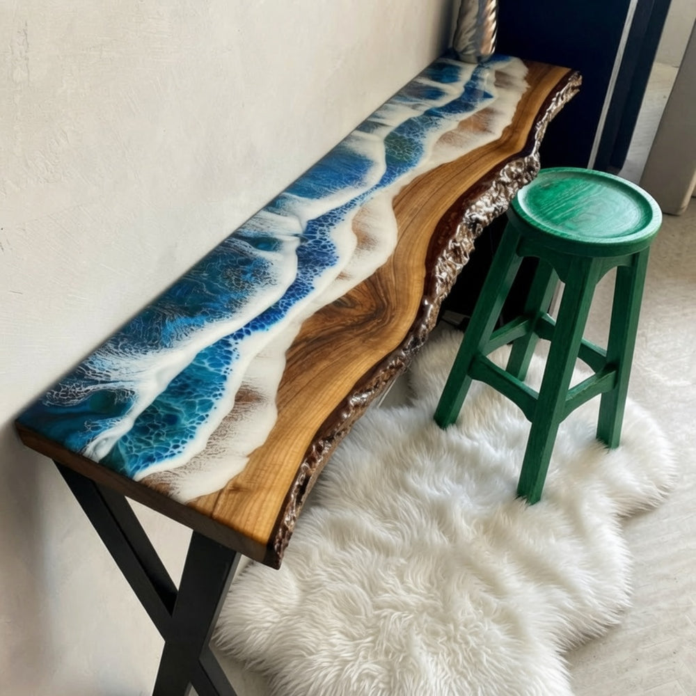 Ocean Wave Console Table