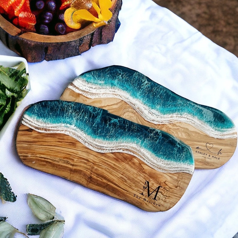 Personalized Epoxy Charcuterie Board