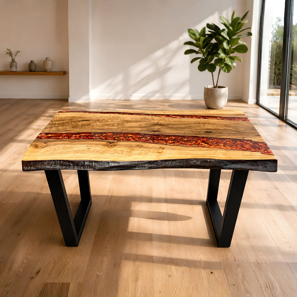 Wood Art Resin coffee Table