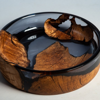 Oak Wood Black Epoxy Bowls thumbnail
