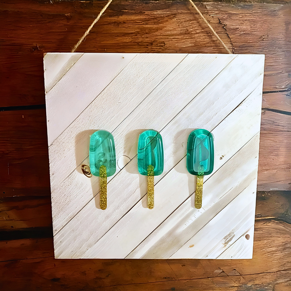 Resin Grassy Popsicle Wall Art