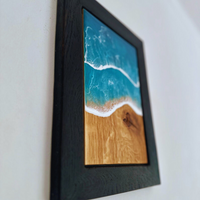 White Crashing Waves Resin Wall Art thumbnail