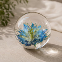 Nigella Flower Resin Paperweight thumbnail