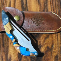Epoxy & Olive Wood Knife Handle thumbnail