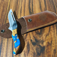 Epoxy & Olive Wood Knife Handle thumbnail