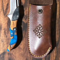 Epoxy & Olive Wood Knife Handle thumbnail