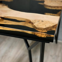 Handmade Live Edge Epoxy Resin Table thumbnail