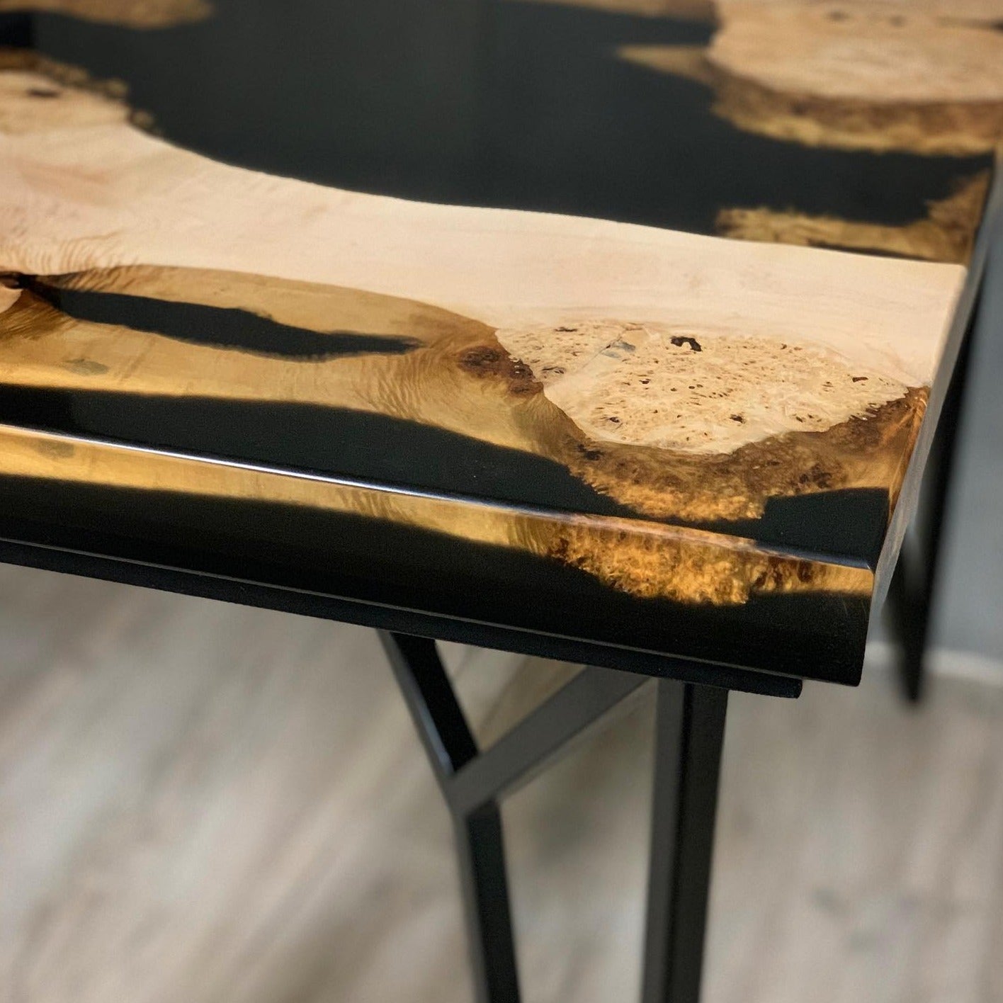 Handmade Live Edge Epoxy Resin Table