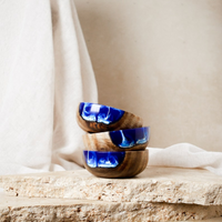 Ocean Breeze Blue Epoxy Dip Bowls thumbnail