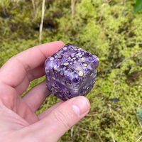 Purple Flowers Epoxy Ring Box thumbnail