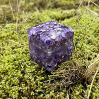 Purple Flowers Epoxy Ring Box thumbnail