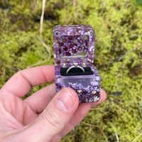 Purple Flowers Epoxy Ring Box thumbnail