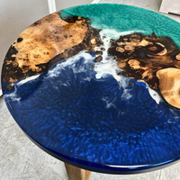 Blue & Green River Stream Epoxy Tables thumbnail