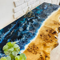 Ocean Effect Epoxy Console Table thumbnail