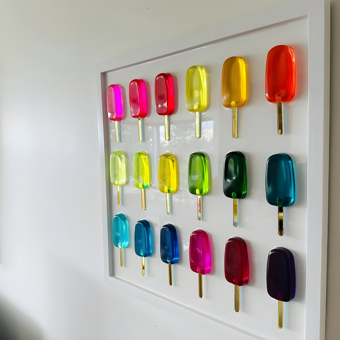 Ice Cream Shape Resin Popsicle wall Art