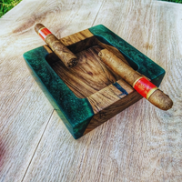 Exceptional Wood and Epoxy Cigar Tray thumbnail
