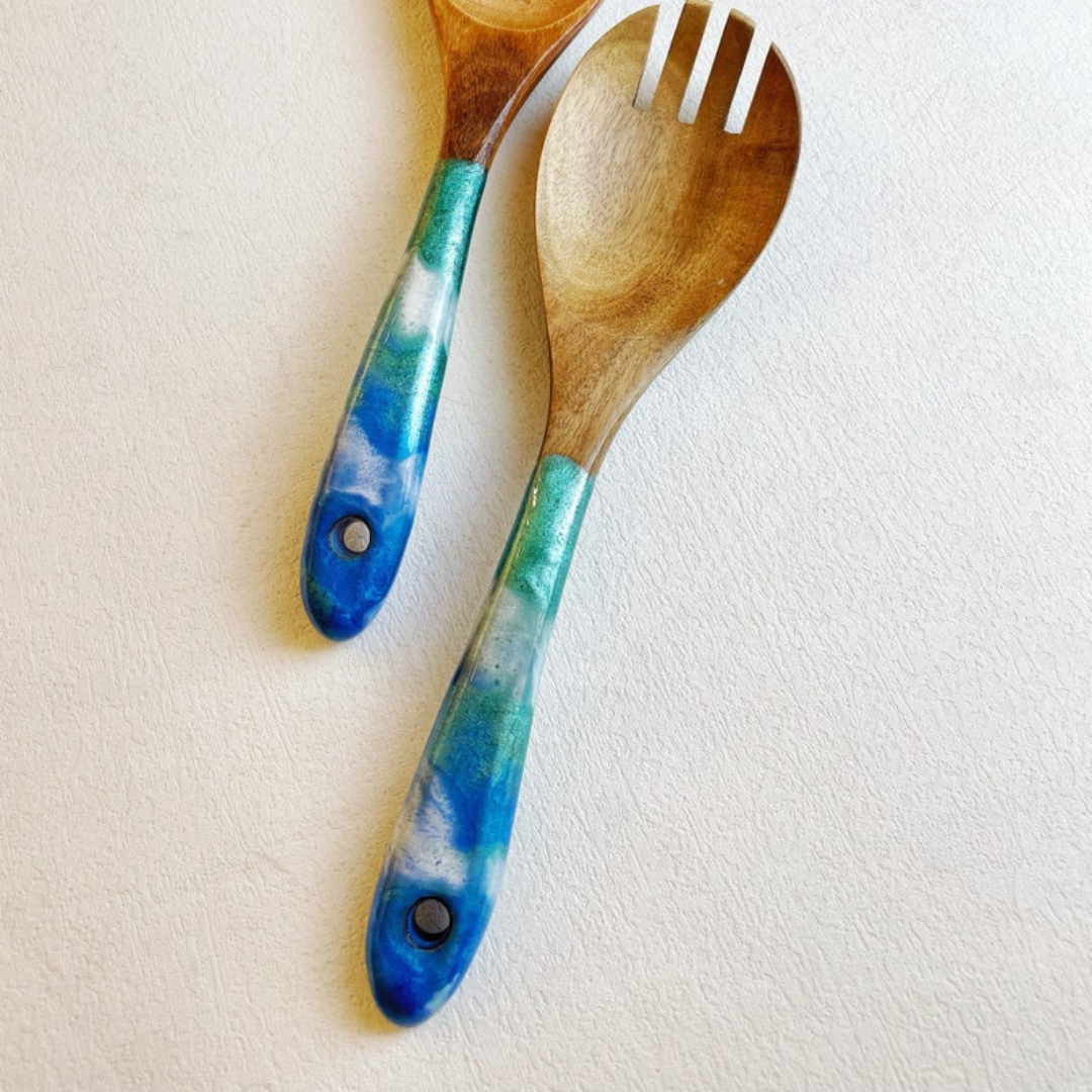 Epoxy spoon inspired by the Sea