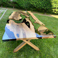 Handcrafted Live Edge Epoxy Table thumbnail