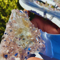 Silver Glow Geode Resin Letters thumbnail