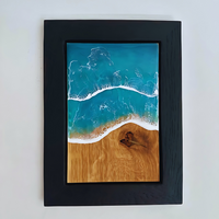 White Crashing Waves Resin Wall Art thumbnail