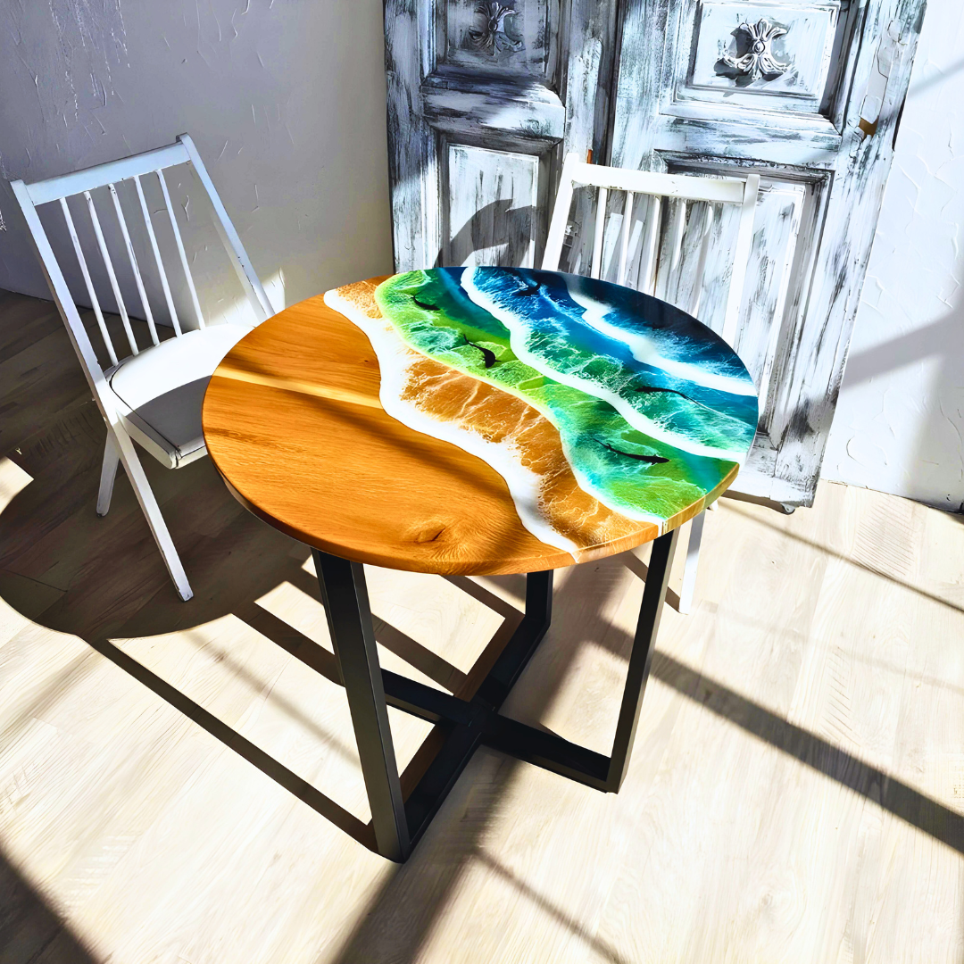 Deep sea effect Coffee Resin Table