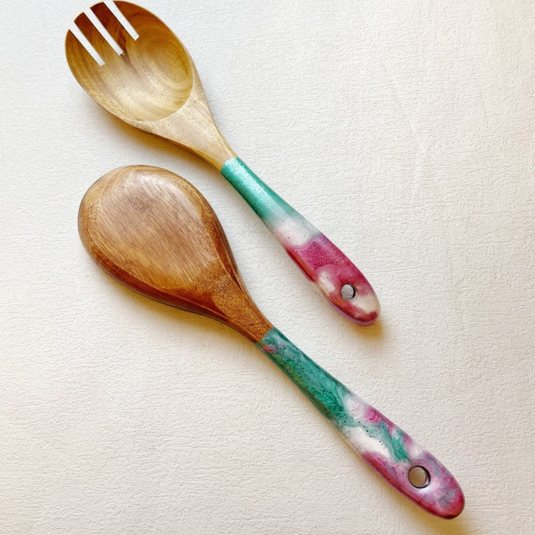 Epoxy spoon inspired by the Sea