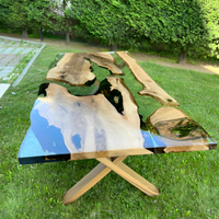 Handcrafted Live Edge Epoxy Table thumbnail