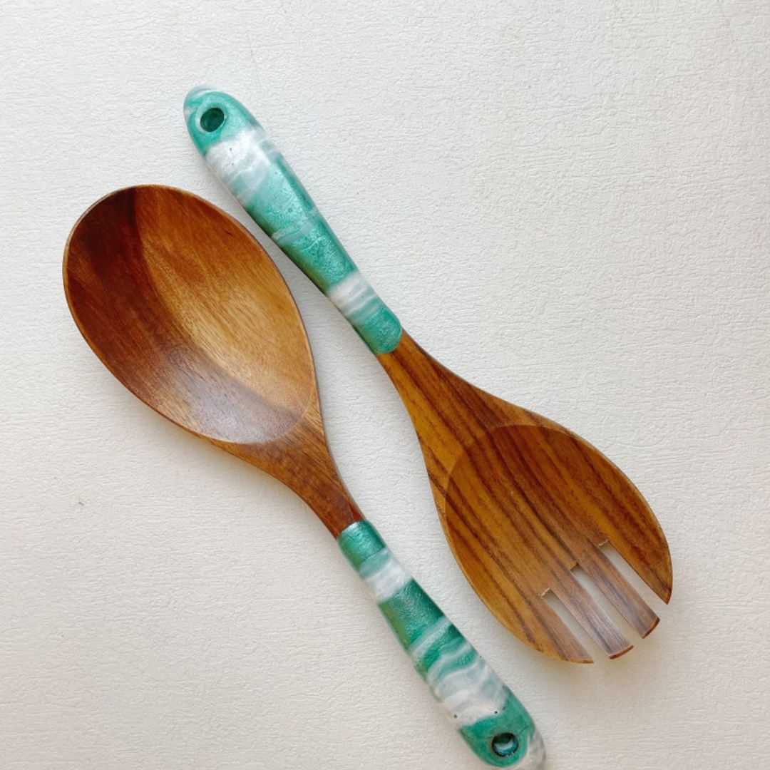 Epoxy spoon inspired by the Sea