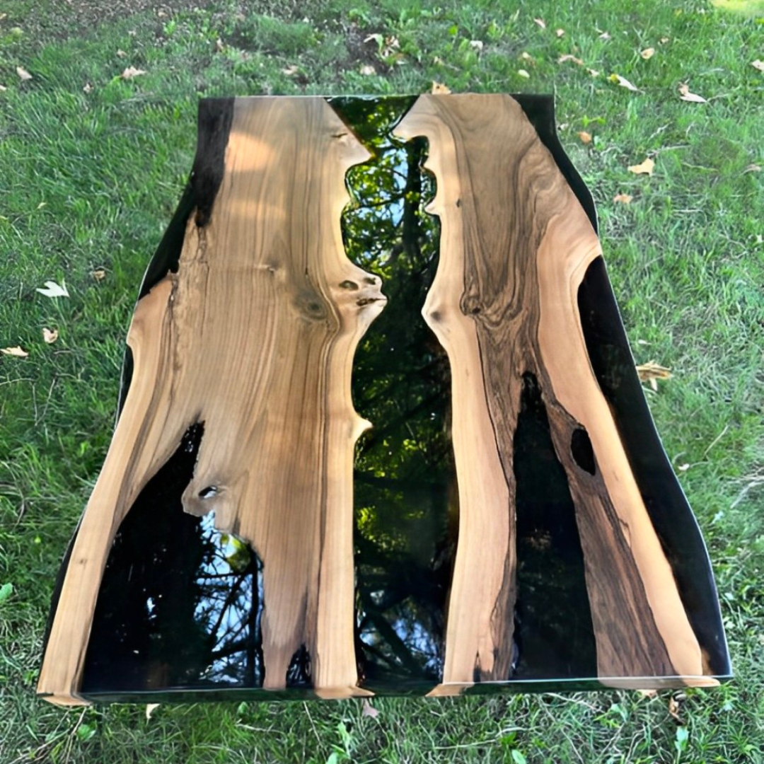 Walnut Epoxy Dining Table