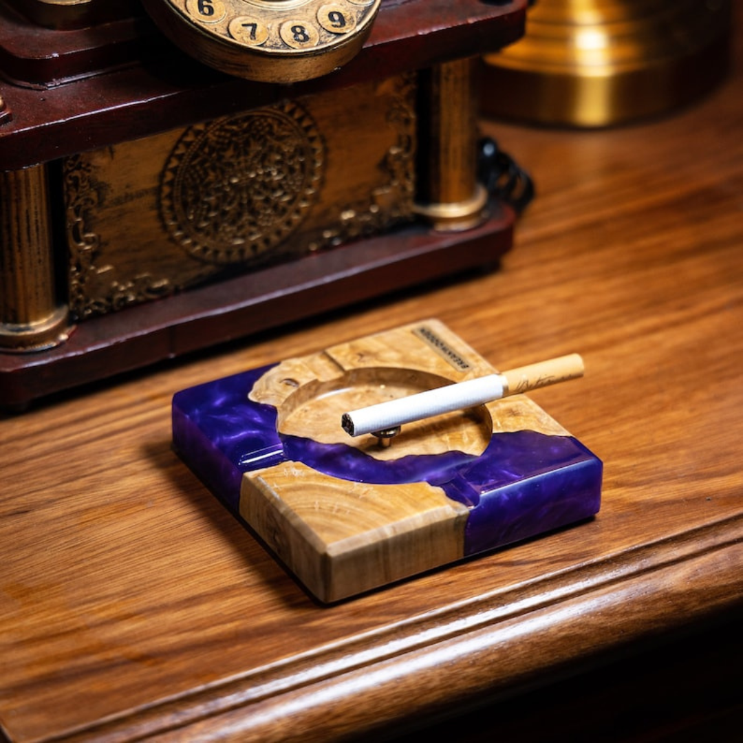 Timber Vintage Epoxy Ashtray