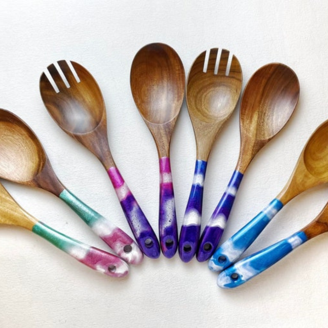 Epoxy spoon inspired by the Sea